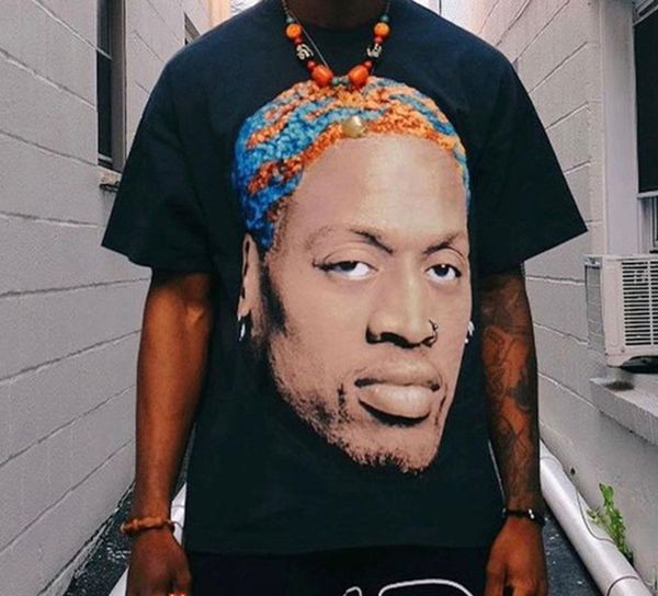 men's t-shirts american dennis rodman short sleeve t-shirt men's and women's street hip hop half sleeve t-shirt, White;black
men's t-shirts american dennis rodman short sleeve t-shirt men's and women's street hip hop half sleeve t-shirt, White;black