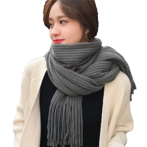 scarves 2021 autumn and winter scarf female korean version long thick imitation cashmere student wool tassel knit lovers bib1, Blue;gray
scarves 2021 autumn and winter scarf female korean version long thick imitation cashmere student wool tassel knit lovers bib1, Blue;gray