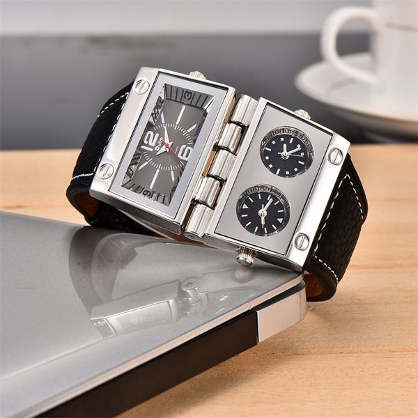 new men dual display sports watches oulm men watch fold big size fashion outdoor clock leather quartz watch relogio masculino 201212, Slivery;brown
new men dual display sports watches oulm men watch fold big size fashion outdoor clock leather quartz watch relogio masculino 201212, Slivery;brown