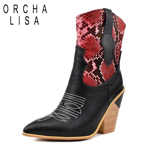 boots orcha lisa cowboy ankle for women round toe chunky heels slip-on snakeskin printed pu big size 40-46 red blue brown1, Black
boots orcha lisa cowboy ankle for women round toe chunky heels slip-on snakeskin printed pu big size 40-46 red blue brown1, Black