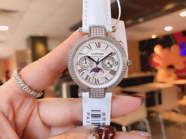 2020 new ladies watches designer diamond-studded british watch calendar watch waterproof watch multifunctional swiss movement belt watches, Slivery;brown
2020 new ladies watches designer diamond-studded british watch calendar watch waterproof watch multifunctional swiss movement belt watches, Slivery;brown