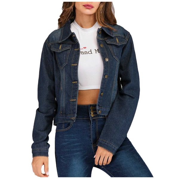 korean style all-match denim fashion women's womens casual long sleeve cardigan jacket lady jumper slim coat short, Black;brown
korean style all-match denim fashion women's womens casual long sleeve cardigan jacket lady jumper slim coat short, Black;brown
