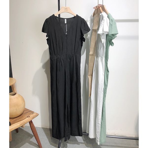 2021 new spring and summer committing solid color plain all-match v-neck short sleeve tall waist thin overalls pants iqag, Black;white
2021 new spring and summer committing solid color plain all-match v-neck short sleeve tall waist thin overalls pants iqag, Black;white