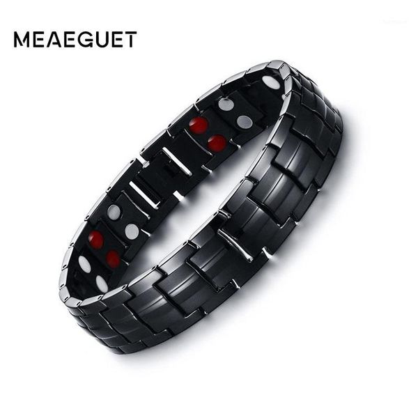 meaeguet 15mm magnet health power bracelet for men black negative ion far infrared titanium magnetic therapy bracelets jewelry1, Golden;silver
meaeguet 15mm magnet health power bracelet for men black negative ion far infrared titanium magnetic therapy bracelets jewelry1, Golden;silver