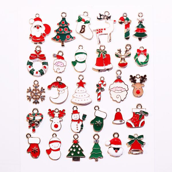 30 oil drop alloy small christmas new year hair ornament bracelet pendant diy jewelry accessories, Silver
30 oil drop alloy small christmas new year hair ornament bracelet pendant diy jewelry accessories, Silver