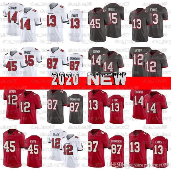 2020 custom 12 tom brady jersey tampa bay buccaneer 87 rob gronkowski 14 chris godwin 45 devin white 13 mike evans, Black;red
2020 custom 12 tom brady jersey tampa bay buccaneer 87 rob gronkowski 14 chris godwin 45 devin white 13 mike evans, Black;red
