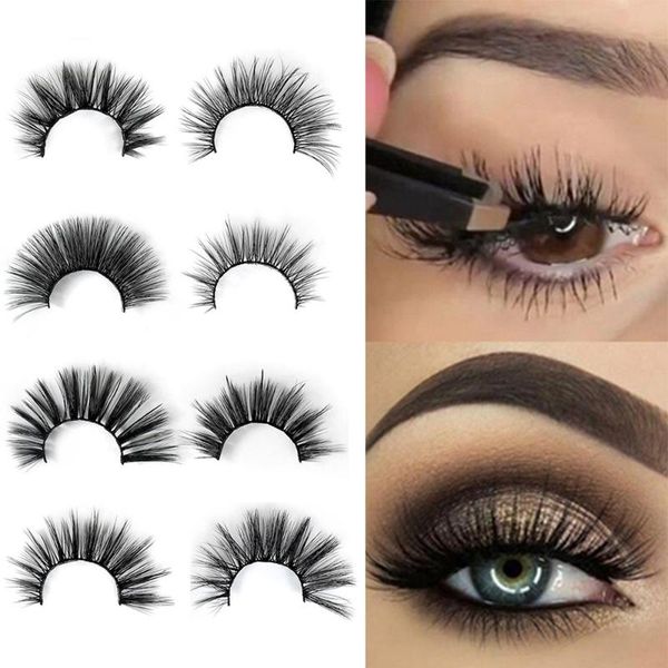 makeup eyelashes 3d mink lashes fluffy soft wispy volume natural long cross false eyelashes eye lashes reusable eyelash 
makeup eyelashes 3d mink lashes fluffy soft wispy volume natural long cross false eyelashes eye lashes reusable eyelash