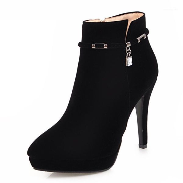 ankle boots women winter boots zip high heel short platform pointed toe ladies velvet red black 34-431
ankle boots women winter boots zip high heel short platform pointed toe ladies velvet red black 34-431