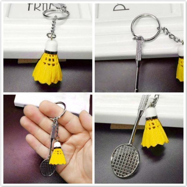 design - new badminton cool metal keychain car key ring chain pendant for enthusiasts gift, Silver
design - new badminton cool metal keychain car key ring chain pendant for enthusiasts gift, Silver