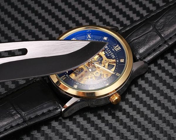 wlisth mens full automatic mechanical watch hollow retro luminous waterproof, Slivery;brown
wlisth mens full automatic mechanical watch hollow retro luminous waterproof, Slivery;brown
