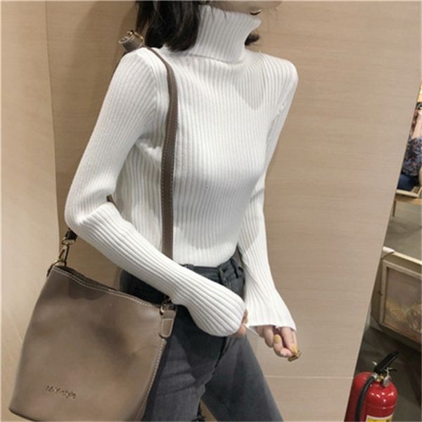 2021 new turtleneck chic korean loose lazy autumn soft bottoming sweater pullovers women female winter basic jumper az2c, White;black
2021 new turtleneck chic korean loose lazy autumn soft bottoming sweater pullovers women female winter basic jumper az2c, White;black