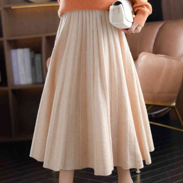 skirts autumnwinter pure cashmere high-waist pleated long 100%wool women knit pack hip a-line large umbrella ncsi, Black
skirts autumnwinter pure cashmere high-waist pleated long 100%wool women knit pack hip a-line large umbrella ncsi, Black