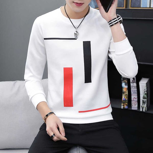 spring and autumn new printed long-sleeved t-shirt teen round neck bottom fashion casual men's clothing, White;black
spring and autumn new printed long-sleeved t-shirt teen round neck bottom fashion casual men's clothing, White;black