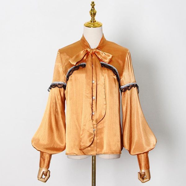 women's blouses & shirts ladies bow neck blouse shirt 2021 winter fashion and elegant single breasted black white contrast color lanter
women's blouses & shirts ladies bow neck blouse shirt 2021 winter fashion and elegant single breasted black white contrast color lanter