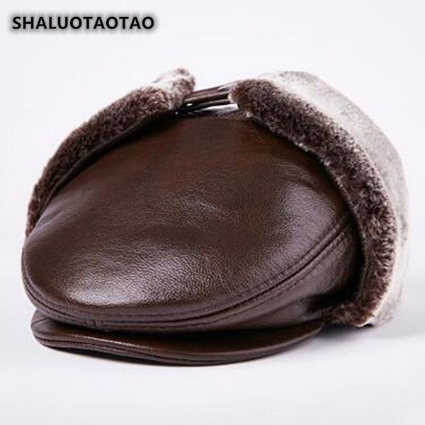 shaluotaotao dad's cap winter thicken thermal bomber hats for men fashion plus velvet earmuffs cowhide genuine leather hat new y200110, Blue;gray
shaluotaotao dad's cap winter thicken thermal bomber hats for men fashion plus velvet earmuffs cowhide genuine leather hat new y200110, Blue;gray