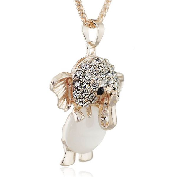 opals elephant shining crystal long chain necklaces pendants necklace for women
opals elephant shining crystal long chain necklaces pendants necklace for women