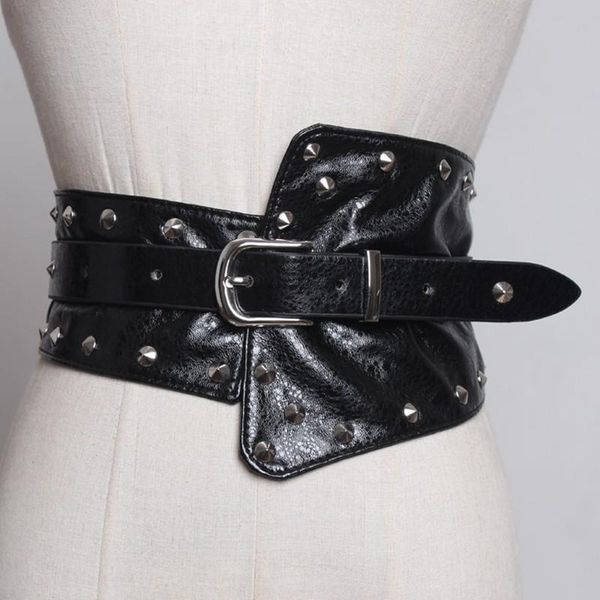 seebeautiful new fashion 2020 осенняя личность pu кожа нерегулярные широкие талии ремни металлические птички пряжка заклепки ремень женщины, Black;brown
seebeautiful new fashion 2020 осенняя личность pu кожа нерегулярные широкие талии ремни металлические птички пряжка заклепки ремень женщины, Black;brown
