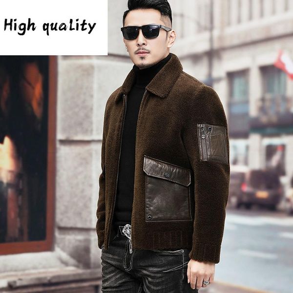 2020 coat real autumn winter male korean sheep shearing 100% wool fur leather jacket men 12-3807 kj5170, Black
2020 coat real autumn winter male korean sheep shearing 100% wool fur leather jacket men 12-3807 kj5170, Black