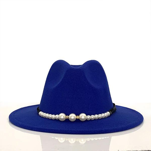 wide brim hats brand winter autumn imitation woolen women men ladies pearl fedoras jazz hat european american caps bowler, Blue;gray
wide brim hats brand winter autumn imitation woolen women men ladies pearl fedoras jazz hat european american caps bowler, Blue;gray