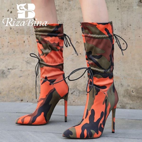 boots rizabina size 34-46 woman high heel thin mixed color mid calf party night club shoes footwear1, Black
boots rizabina size 34-46 woman high heel thin mixed color mid calf party night club shoes footwear1, Black