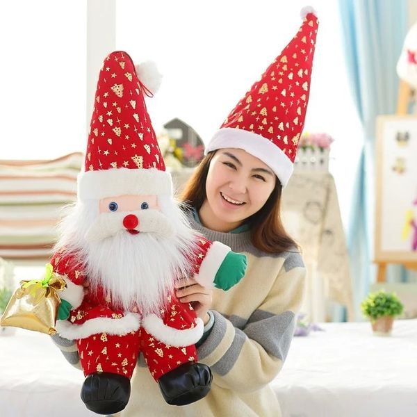 new style santa claus with a lucky bag doll cute plush toy for children christmas gifts
new style santa claus with a lucky bag doll cute plush toy for children christmas gifts
