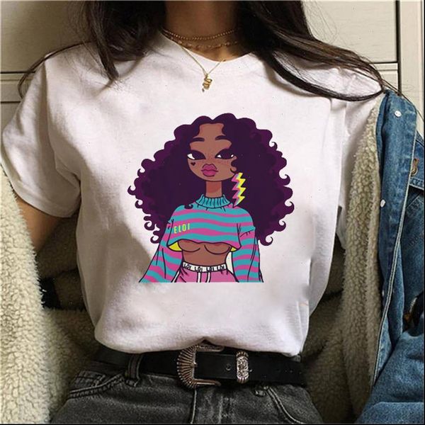 fashion black girl printed t shirt women melanin poppin tshirt harajuku 90s tumblr tee femme shirts camiseta mujer, White
fashion black girl printed t shirt women melanin poppin tshirt harajuku 90s tumblr tee femme shirts camiseta mujer, White