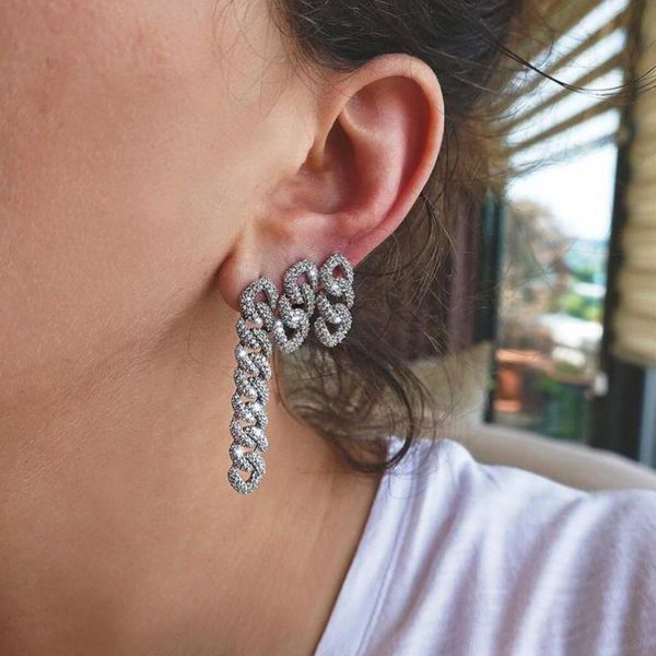 iced out 5a cubic zirconia classic cuban link chain drop earring for women fashion trendy asymmetric dangle earring jewelry gift, Silver
iced out 5a cubic zirconia classic cuban link chain drop earring for women fashion trendy asymmetric dangle earring jewelry gift, Silver