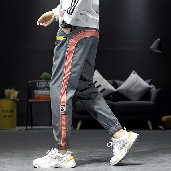 new autumn 2020 men's striped junior student sports fashion stitching casual pants leggings, Black
new autumn 2020 men's striped junior student sports fashion stitching casual pants leggings, Black