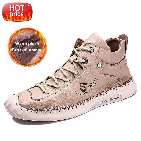 2020 men's winter boots handmade leather men's ankle boots plush warm snow outdoor cold protection winter men #rh40
2020 men's winter boots handmade leather men's ankle boots plush warm snow outdoor cold protection winter men #rh40
