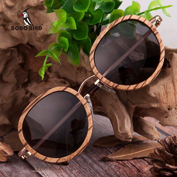 wholesale bobo bird polarized sunglasses in wood case