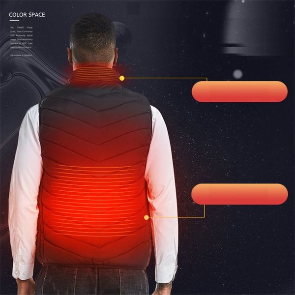men women outdoor usb heating electrical vest winter sleeveless heated jacket cold-proof heating clothes security vests 3 colors f120202, White
men women outdoor usb heating electrical vest winter sleeveless heated jacket cold-proof heating clothes security vests 3 colors f120202, White