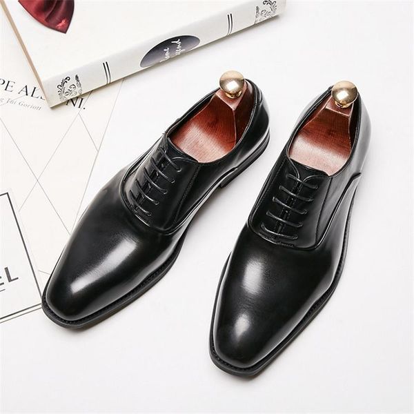 men dress shoes designer business office lace-up loafers casual driving shoes men's flat party leather1, Black
men dress shoes designer business office lace-up loafers casual driving shoes men's flat party leather1, Black