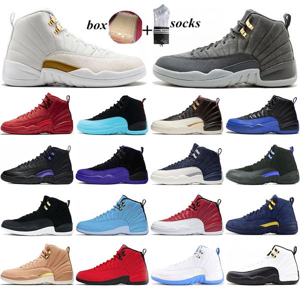 with box 2021 jumpman 12 12s mens basketball shoes international dark concord winterized dark grey unc mens trainers sports sneakers 40-47
with box 2021 jumpman 12 12s mens basketball shoes international dark concord winterized dark grey unc mens trainers sports sneakers 40-47