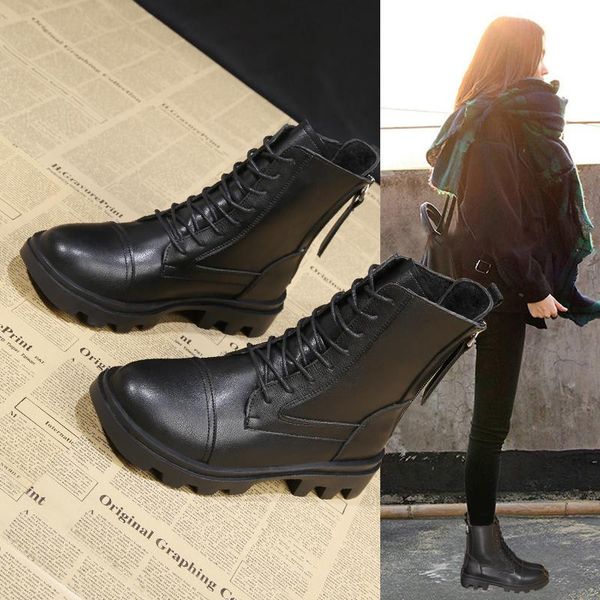 med heel boots ankle booties women round toe shoes winter footwear boots-women lace up low 2020 rubber rock ladies autumn, Black
med heel boots ankle booties women round toe shoes winter footwear boots-women lace up low 2020 rubber rock ladies autumn, Black