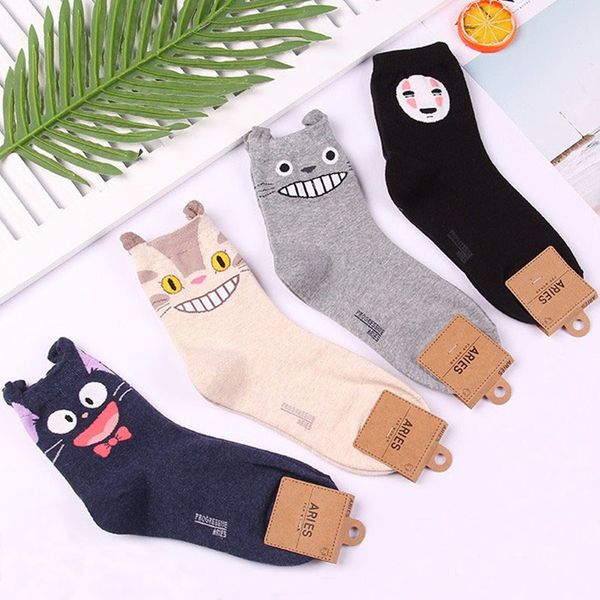 anime totoro women socks woman no face man cat cartoon cute sock funny spring autumn comfort happy classic korean cotton fashion q1219, Black;white
anime totoro women socks woman no face man cat cartoon cute sock funny spring autumn comfort happy classic korean cotton fashion q1219, Black;white