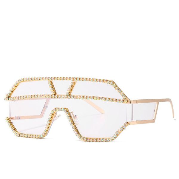 sunglasses luxury crystal one piece lens rhinestone women oversized square sun glasses brand designer men uv400, White;black
sunglasses luxury crystal one piece lens rhinestone women oversized square sun glasses brand designer men uv400, White;black