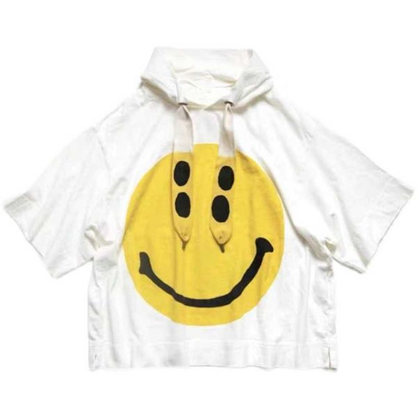 men's t-shirts 21ss kapital vintage hirata hayashi smiley face printed cotton hooded crew neck short sleeve loose t-shirt, White;black
men's t-shirts 21ss kapital vintage hirata hayashi smiley face printed cotton hooded crew neck short sleeve loose t-shirt, White;black