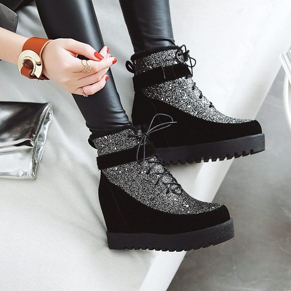2020 winter women's leather casual shoes height increasing ankle boots wedge boots heels hidden shoes woman platform botas black
2020 winter women's leather casual shoes height increasing ankle boots wedge boots heels hidden shoes woman platform botas black