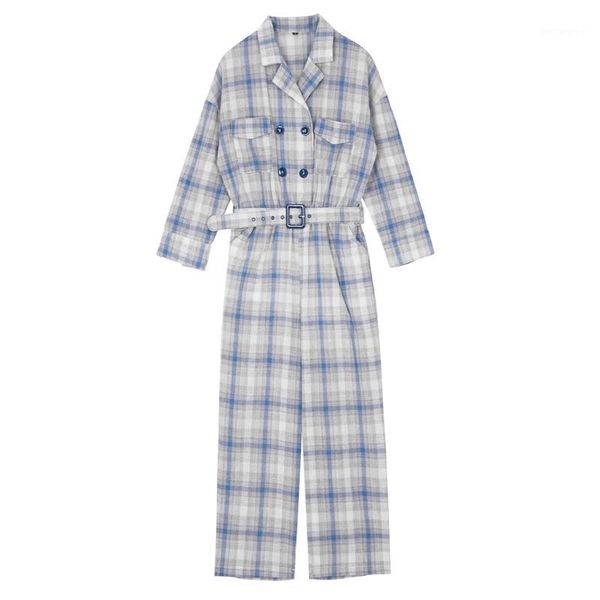 perhaps u women blue double breasted notched collar plaid jumpsuit full length work office lady j00191, Black;white
perhaps u women blue double breasted notched collar plaid jumpsuit full length work office lady j00191, Black;white