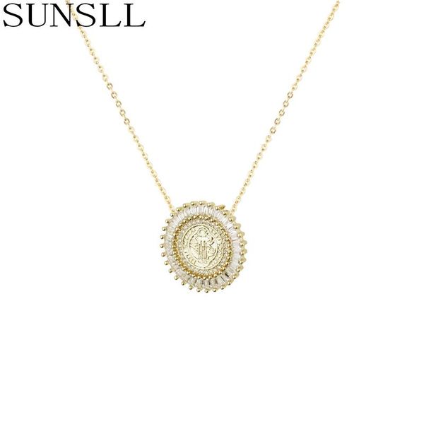 pendant necklaces sunsll gold copper round shape white cubic zirconia tiny delicate religious necklace jewelry for women gift feminina, Silver
pendant necklaces sunsll gold copper round shape white cubic zirconia tiny delicate religious necklace jewelry for women gift feminina, Silver