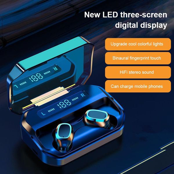 m8/c1 tws wireless bluetooth earphones waterproof touch sports bluetooth 5.0 earbuds hd call 8.0 noise reduction stereo sound
m8/c1 tws wireless bluetooth earphones waterproof touch sports bluetooth 5.0 earbuds hd call 8.0 noise reduction stereo sound