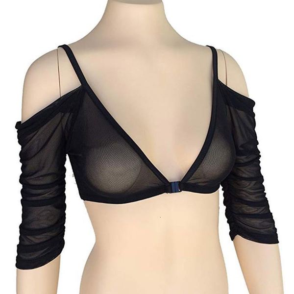 deep v-neck strap crop both side wear t-shirts women sheer seamless arm shaper tee mesh t shirt mujer plus, White
deep v-neck strap crop both side wear t-shirts women sheer seamless arm shaper tee mesh t shirt mujer plus, White