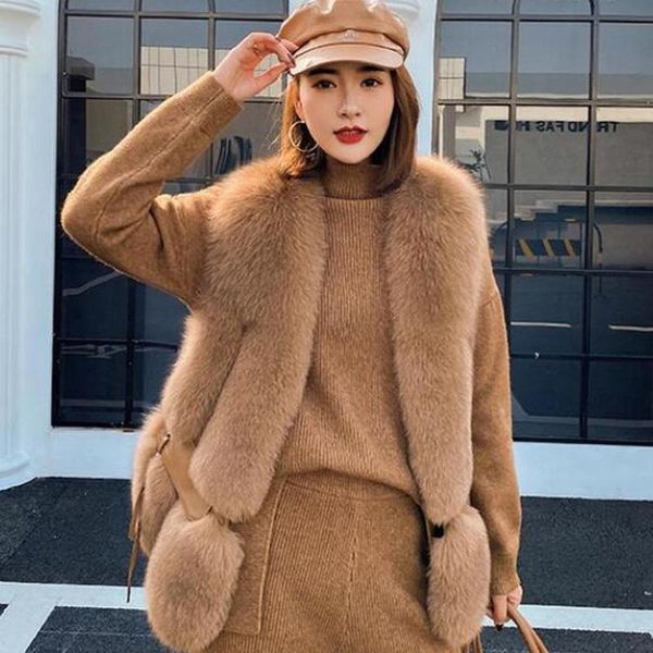 women's fur & faux 2021 women vest fashion winter genuine waistcoats gilets v-neck autumn lady's jackets coats luxury, Black
women's fur & faux 2021 women vest fashion winter genuine waistcoats gilets v-neck autumn lady's jackets coats luxury, Black