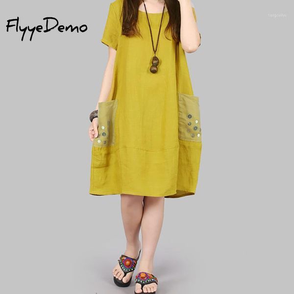 loose summer dress short sleeve women dress pockets casual cotton linen solid color o-neck vestidos de festa big size1, Black;gray
loose summer dress short sleeve women dress pockets casual cotton linen solid color o-neck vestidos de festa big size1, Black;gray