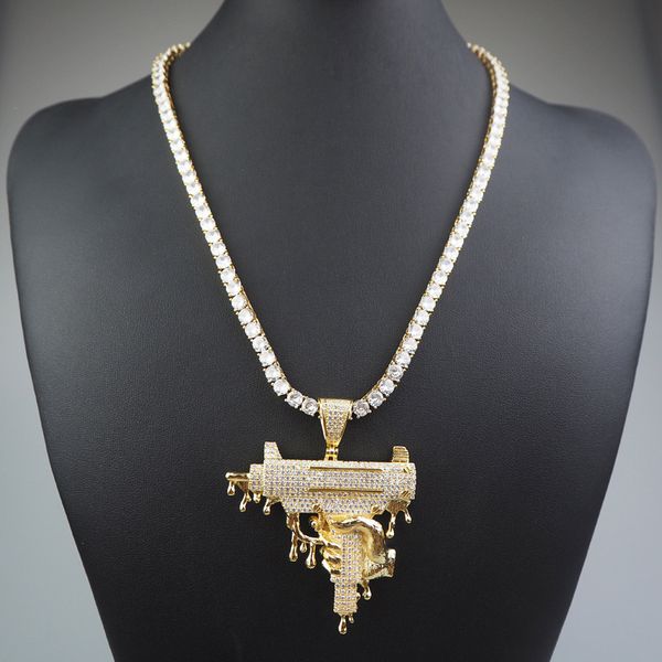 silver gold plated bling ice out cz stone gun pendant necklace with rope tennis chain for mens rapper jewelry
silver gold plated bling ice out cz stone gun pendant necklace with rope tennis chain for mens rapper jewelry