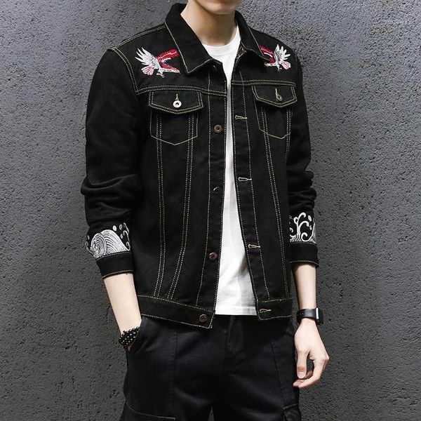 2020 new year explosion eagle embroidery jacket personality trend big embroidery high street casual denim jacket denim cool1, Black;brown
2020 new year explosion eagle embroidery jacket personality trend big embroidery high street casual denim jacket denim cool1, Black;brown