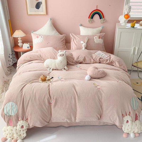 bedding sets winter kids cartoon milk velvet warm four-piece set thicken snow fleece duvet cover pillowcase sheets room decor
bedding sets winter kids cartoon milk velvet warm four-piece set thicken snow fleece duvet cover pillowcase sheets room decor