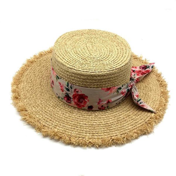 girls natural summer beach hat skinny scarf band raffia boater straw hat women tassel brim floppy raffia straw1, Blue;gray
girls natural summer beach hat skinny scarf band raffia boater straw hat women tassel brim floppy raffia straw1, Blue;gray