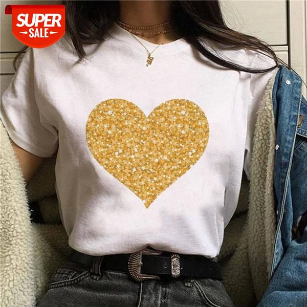 ZOGANKIN Hot Sales Shiny Golden Heart Graphic T Shirt Women Cartoon Love T-shirt Summer Fashion Tshirt Ullzang Tops Tee Femme #CX3s, White
ZOGANKIN Hot Sales Shiny Golden Heart Graphic T Shirt Women Cartoon Love T-shirt Summer Fashion Tshirt Ullzang Tops Tee Femme #CX3s, White