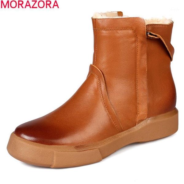 morazora 2021 new arrival women brand boots genuine leather boots comfortable low heel round toe winter ankle1, Black
morazora 2021 new arrival women brand boots genuine leather boots comfortable low heel round toe winter ankle1, Black